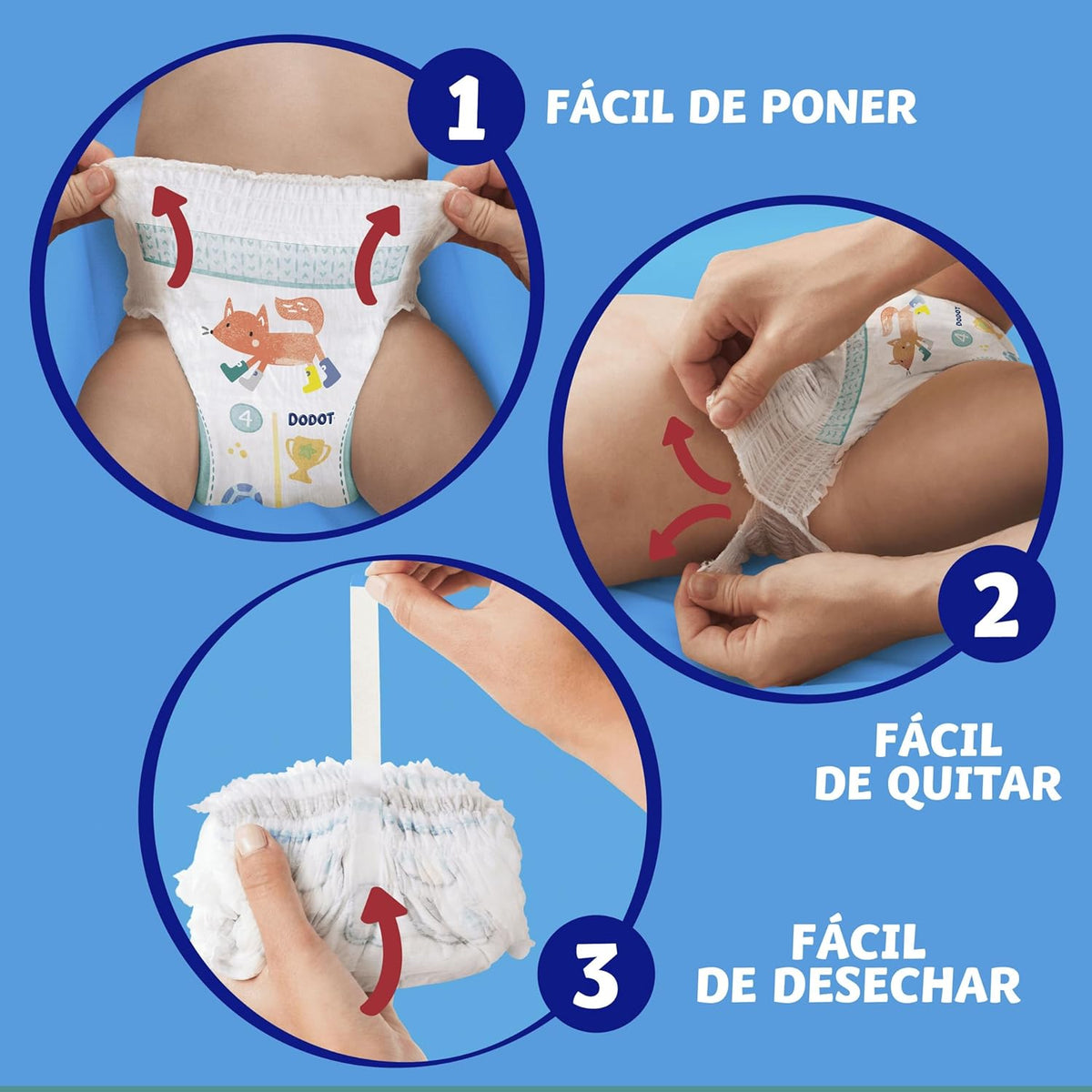Dodot Diaper-Brief Activity Pants, Size 7 (17+ kg), 87 Diapers, With 360 Anti-Leak Fit Extra Soft